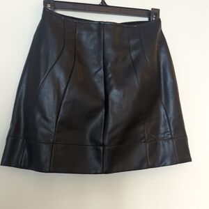 Anthropologie Black Mini Skirt